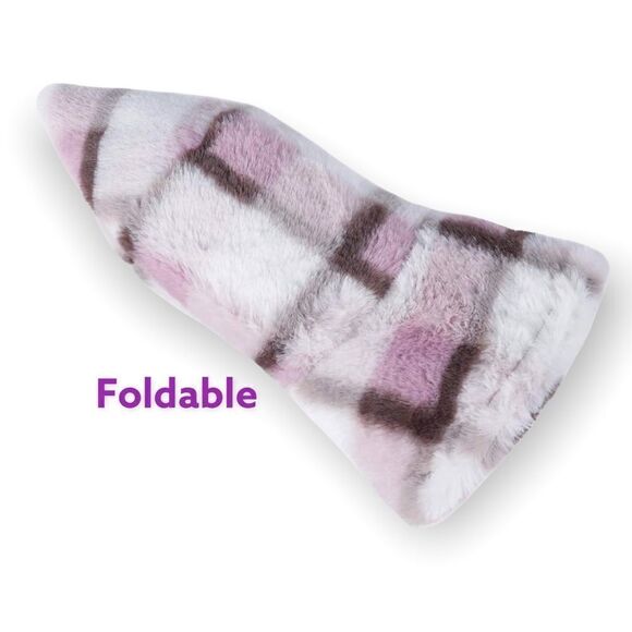 Bucket furry Hat Plaid & Check Print Furry  Winter Warm Faux Fur - Picture 2 of 11